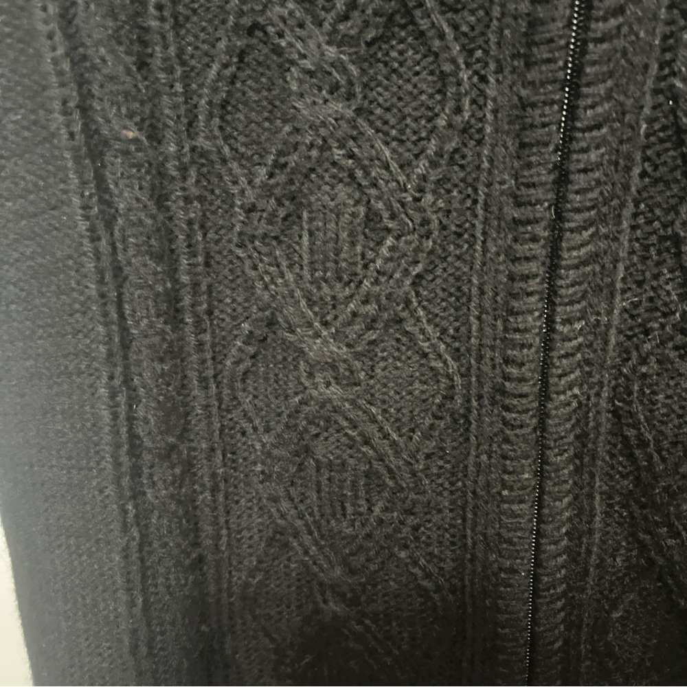 Denim & Co Black Sleeveless Zip-Up Sweater Vest NWOT - Picture 6 of 8